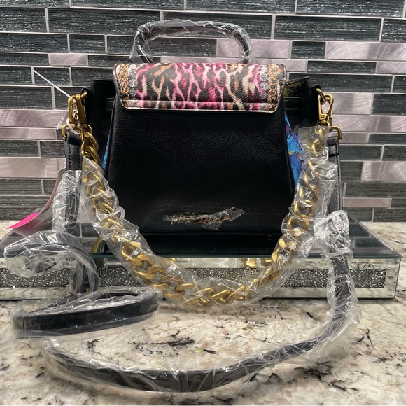 New Betsey Johnson Floral and Leopard Print Purse - Picture 2 of 12